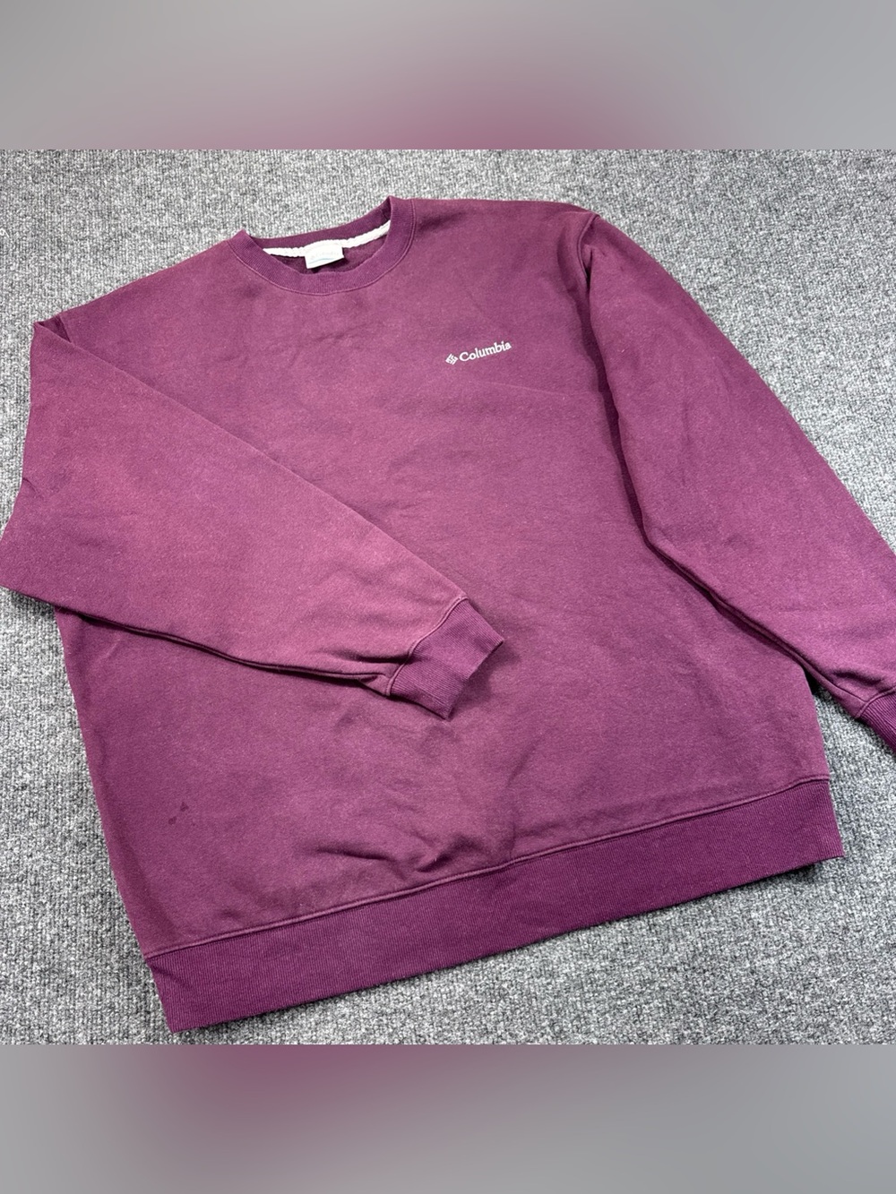 Columbia Men’s Crewneck Sweatshirt - Plum-XL